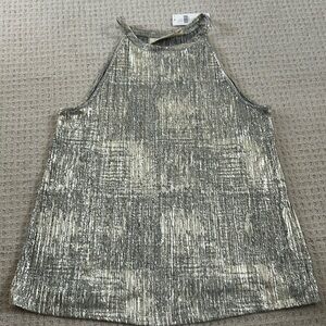 Anthropologie Metallic Top